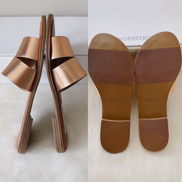 ✨New STEVE MADDEN Alexandra Slides Rose Gold - Picture 8 of 8